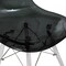 Leisuremod Dover Dining Side Chair with Acrylic Legs, Transparent Black EPC19TBL - alternate 6