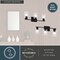 Vaxcel Park Ridge 22 in. 3-Light Matte Black Bathroom Vanity Fixture, Clear Glass Shade W0527 - alternate 7