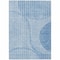 Homeroots 5' X 8' Denim Blue And Sky Blue Striped Washable Indoor Outdoor Area Rug 583065 - alternate 8