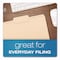 Pendaflex Reinforced Top Tab Manila File Folders, 1/3-Cut Tabs: Center Position, Letter Size, Manila, 100PK R752 1/3-2 - alternate 4