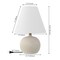 Jonathan Y Asher 18.25" Minimalist Scandinavian Resin/Iron Gourd LED Table Lamp, Matte Cream, 2PK JYL5602B-SET2 - alternate 8