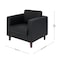Flash Furniture HERCULES Artemis 3 Piece Black LeatherSoft Reception Set, 8 AC Outlets/4 USB/4 USB-C Ports ZB-8921-SET-BLK-GG - alternate 10