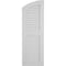 Ekena Millwork Timberthane Smooth Two Equal Louver w/Elliptical Top Faux Wood Shutters, 12W x 76H, 72 Low Side, PR SHULVL12X76SMPR - alternate 6