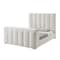 Global Furniture Usa Contemporary Serenity Crema King Bed With Speaker, Tv Lift And Fireplace SERENITY-CREMA-KB W/ SPEAKER TV LIFT FP - alternate 3