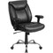 Flash Furniture Hercules Task Office Chair, Black Seat, Black Back, 29 in W 29" L 42-3/4" H, Adjustable Padded GO-2073-LEA-GG - alternate 1