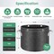 Ipower InfiniPower 7 Gallon Plant Grow Bags, 400G Thick Nonwoven Fabric Pots, 5PK GLGROWBAG7X5GRY - alternate 6