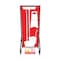 5S Supplies Housekeeping Shadow Board Broom Station V18, Red / White, BO + Stand, No Text HSB-V18-RED/WHITE-BO-STAND- NO TEXT - alternate 1