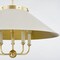 Hudson Valley Lighting Mark D. Sikes X Clivedon 5 Light Chandelier 27.5 In. Aged Brass/Off White MDS1403-AGB/OW - alternate 3