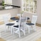 Whitewood Industries Extension Dining Tables, 45 in L, 38 in H, Parawood, 5 Piece K05-42DPT-23-C61-4 - alternate 3