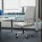 Leisuremod Evander Office Chair in Upholstered Leather and Iron Frame with Swivel and Tilt, White EO20WL - alternate 9