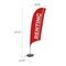 Showdown Displays 10.5 Ft  Value Razor Sail Sign Kit (Single-Sided With Cross Base) - Renting Red 908111-007 - alternate 4