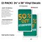 Signmission 50% Off Storewide, Vinyl Decals Only 24 Inch x 36 Inch, Vinyl Decal, 2PK DSB-2436-2PACK-30334 - alternate 2