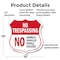 Signmission No Trespassing Shield Sign No Animals Ve, 18 Inch X 18 Inch, Plastic Sign SHI-P-18-413 - alternate 4