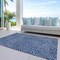 Homeroots 10' X 14' Navy Blue And Gray Abstract Washable Indoor Outdoor Area Rug 599825 - alternate 4
