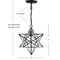Jonathan Y Stella 12" Moravian Star Metal/Clear Glass LED Pendant, Oil Rubbed Bronze/Clear JYL9035C - alternate 14