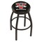 Holland Bar Stool Co 30" Blk Wrinkle Valdosta State Swivel Bar Stool, Accent Ring L8B2B30ValdSt - alternate 1