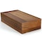 Megachef Acacia Wood 14.25 x 7.5 Inch 10 Compartment Tea Box 750122161M - alternate 7