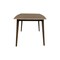Homeroots 59" Walnut and Black Solid Wood Dining Table 716282 - alternate 1