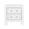 Homeroots 22" White Two Drawer Wood Nightstand 564648 - alternate 8