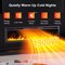 Edendirect 72 in. 5100BTU Indoor Metal Black Wall Mount Electric Fireplace, 750/1500W, Remote ZR-DBLS72H - alternate 5