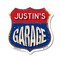 Signmission Justin's Garage, 6 Inch X 6 Inch, Plastic Sign SHI-P-6-383-JUSTIN - alternate 1