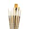 Princeton RealValue Brush Set, Gold Taklon Bristles, Short Handle Mixed Media Paintbrush, 7-Piece Set, 2PK PR9141 - alternate 3