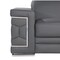 Homeroots 71" Gray And Silver Genuine Leather Loveseat 546442 - alternate 14