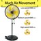 Edendirect 20 inches 3 speeds heavy duty high velocity pedestal fan with powerful adjustable height ZR-FAN-P20SW - alternate 5