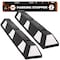 Xpose Safety Parking Block, Rubber, 4 in Height, 48 in Length, Black/White 2 PK PBSW-4-2-X-S - alternate 1