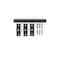 National Hardware Industrial Gate Latch, 7-29/32 in L, 13/16 in W, 25/32 in Bolt Head, ABS/Plastic/Steel, Black N166-033 - alternate 4