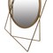 Uniquewise Decorative Circle with 2 Squares Shaped Gold Metal Frame Wall Mounted Modern Mirror QI004580 - alternate 5