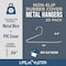 Lifemaster Grey Metal Non-Slip Pants Hangers, Heavy Duty, Space-Saving, Closet Organizer, 20PK LMMT20GRY - alternate 5