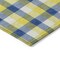 Homeroots 8' Yellow Blue And Beige Round Plaid Washable Indoor Outdoor Area Rug 601448 - alternate 8