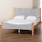 Baxton Studio Taylin Mid-Century Grey Corduroy and Oak Brown Wood Queen Bed 257-14148-ZORO - alternate 8