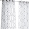 Homeroots 84” Silver Trellis Pattern Embroidered Window Curtain Panel 473337 - alternate 4