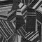 Homeroots 9' X 12' Black And Gray Geometric Washable Indoor Outdoor Area Rug 594759 - alternate 6