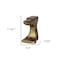 Homeroots Set of Two 6" Gold Metal Decorative Bookends, 2PK 392134 - alternate 8