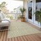 Homeroots 3' X 5' Light Green Damask Washable Non Skid Indoor Outdoor Area Rug 563856 - alternate 8