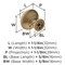 Amerock Edona 1-1/4 inch (32mm) Diameter Champagne Bronze Cabinet Knob, 25PK 25VMP53005CZ - alternate 5