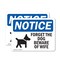 Signmission Forget The Dog Beware Of Wife Sign With Symbol, 18 Inch X 12 Inch, Vinyl Decal, 2PK OS-2PACK-NS-D-1218-L-12876 - alternate 1