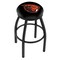 Holland Bar Stool Co 30" Blk Wrinkle Oregon State Swivel Bar Stool, Accent Ring L8B2B30OregSt - alternate 1