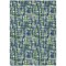 Homeroots 5' X 8' Navy Blue Green And Ivory Abstract Washable Indoor Outdoor Area Rug 602576 - alternate 8