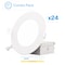 Infibrite 4 In 3000K Warm White 9W 750LM Thin LED Ceiling Light Kit, Dimmable, Wet Rated, 24PK IB-001-3-9W-WH-24PK - alternate 1