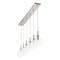 Jonathan Y Harlow 40.5" 6-Light Modern Contemporary Round Glass/Iron LED Linear Pendant, Nickel/Clear JYL1326A - alternate 8