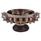 Homeroots 9" Reddish Bronze And Silver Polyresin Decorative Bowl With Orbs 468323 - alternate 4