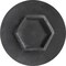 Auveco Hex Head Sems Tapping Screw M4.8-1.61 x 16mm - Black, 100PK 24176 - alternate 2