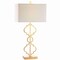 Jonathan Y Selina 32" Iron Ogee Trellis Modern LED USB Table Lamp, Gold Painting JYL3071A - alternate 1