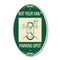 Signmission Not Your Parking Spot with Graphics, 12 Inch X 18 Inch Architectural Oval, Heavy Gauge Aluminum A-OV-G-1218-23538 - alternate 1