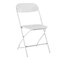 Homeroots Set of Six White Metal Outdoor Folding Stacking Dining Chairs, 6PK 639954 - alternate 4