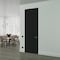Sartodoors Hidden Door, Planum 0010 Matte Black Concealed Metal Frame 36" x 96" Left-hand Inswing PLANUM0010MF-BLK-36x96-LH-I - alternate 1